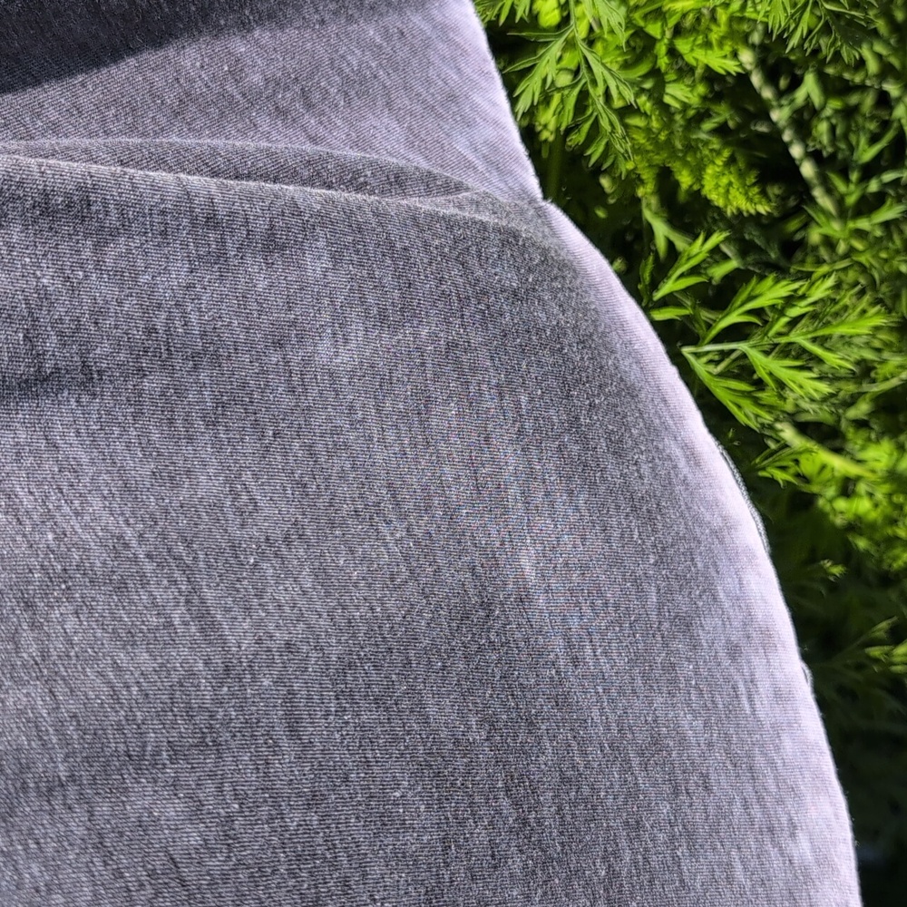 EXPRESS Heather Gray Cold Shoulder Tank Top - Picture 8 of 10